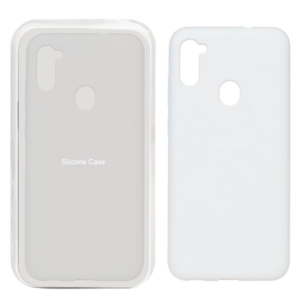 قاب سیلیکونی پاک کنی اورجینال Samsung Galaxy A11 / M11 - سفید (پک اصلی)